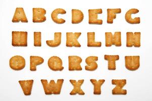Cookies in the form of the alphabet photo