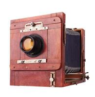 Old camera vintage on white photo