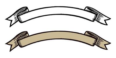 Classic Ribbon Set Design vector
