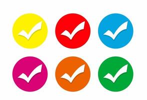 Bright Circular Tick Marks Symbol vector