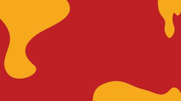 Red and yellow abstract liquid background vector