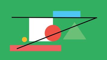 Minimal geometric green background vector