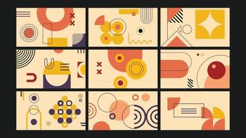 Minimal Abstract Geometric Background Set vector