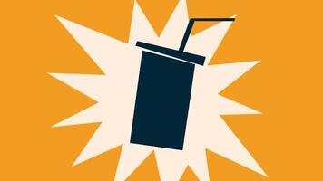 Drink Cup Explosion Background vector