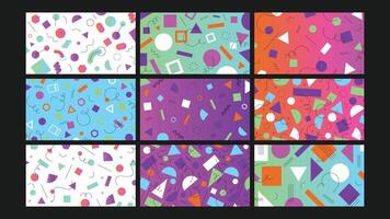 Dynamic Geometric Background Set vector