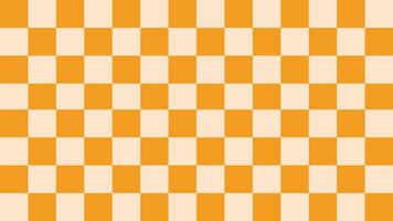 Orange Checkerboard Retro Background vector