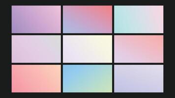 Soft Pastel Gradient Background Set vector