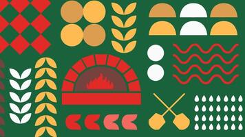 Pizza graphic icon background vector