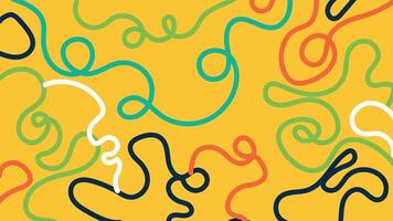 Bright abstract squiggle background vector