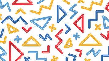 Retro spiral and zigzag background vector