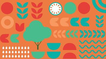 Corn and eggplant abstract background vector