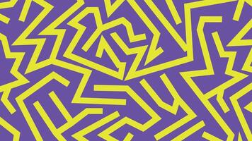 Vibrant yellow angular strokes purple background vector