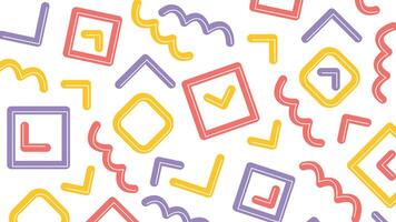 Check mark and symbol background vector