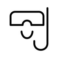 Snorkeling icon. sign for mobile concept and web design. illustration vector