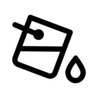 Bucket icon . for mobile concept and web design on white background vector
