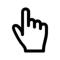 Hand icon sign for mobile concept and web design. illustration vector