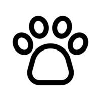 Paw icon . for mobile concept and web design. illustration vector