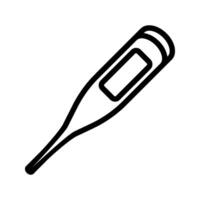 Thermometer icon . for mobile concept and web design on white background vector