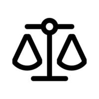 Scales icon . for mobile concept and web design on white background vector