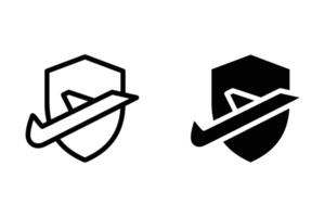 safe flight icon for mobile concept and web design. illustration vector