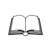Open Book Icon for eLearning and School Projects vector