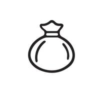 Sack of Money Icon for Wealth, Savings and Investment Projects vector