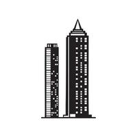 Tall Building Icon for Maps, Apps and Urban Design vector
