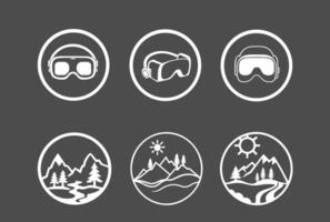 Virtual Reality Icons for Innovative VR Websites and Applications vector
