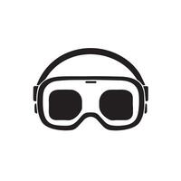 Virtual Reality Headset Icon for Apps, Games and UI Design vector