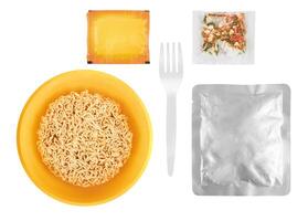 Instant noodles set photo