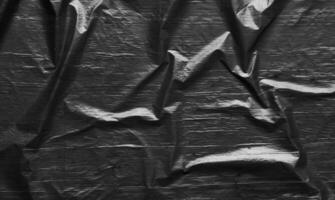 Black plastic wrap texture for background photo