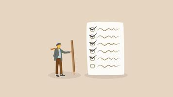 Creative Lightbulb character to do list vector