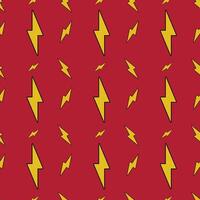 lightning bolts on background. Flat design. illustration. isolated object. seamless pattern flash vector