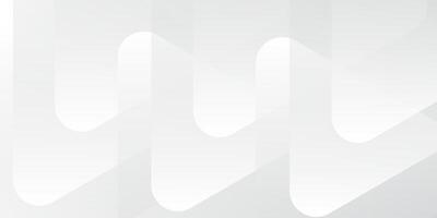 3D white geometric abstract background overlap layer on bright space with rounded triangles effect decoration. Graphic design element modern style concept for banner, flyer, card, cover, or brochure vector