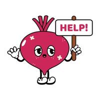 Sad suffering sick cute Chinese cabbage asks for help character. flat cartoon illustration icon design. Isolated on white backgound. Suffering unhealthy Chinese cabbage character concept vector