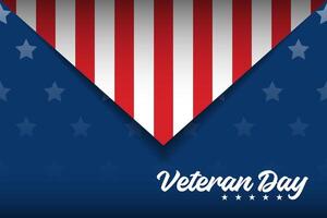 background of the American flag Veterans Day for banner event vector