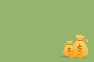 money with background green screen for object animate vector