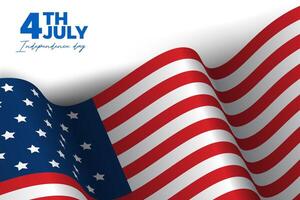 background of the American flag 4th july for background web and banner vector