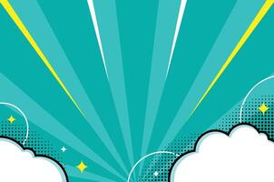 Funky Pop Art Comic Style Background with Halftone Pattern and Chat Bubbles vector
