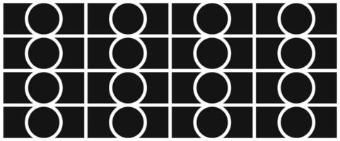 A Black and White Grid Pattern with Vertical Stacks of Circles. blank collage frame photo part or picture mockup. frame. picture college. picture frames. vector