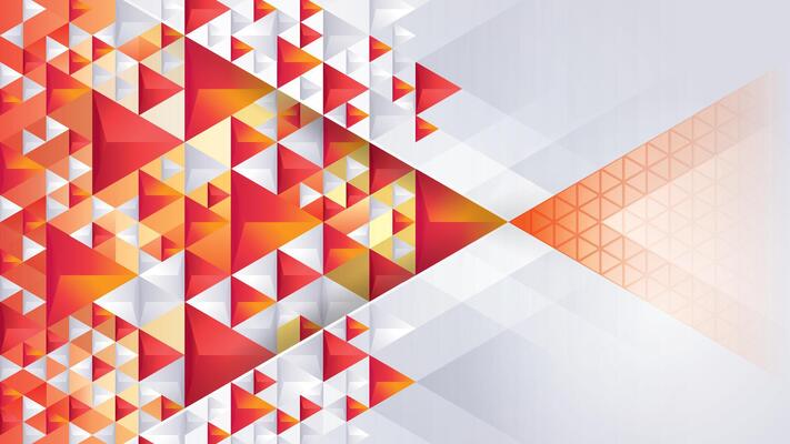 Abstract geometric background with 3d triangle shape, Modern polygon triangles background. Red triangle Pattern design, Creative ideas for business presentations, banner, invitation card