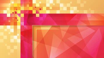 Abstract Geometric pixel background, Red Pixel square design. Modern polygon pixel background, Creative ideas for business presentations, template, invitation card vector