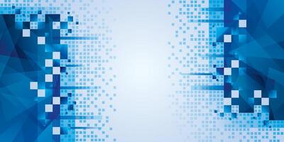 Modern polygon pixel background. Abstract Blue geometric pixel background, Pixel square design, Creative ideas for business presentation, banner, invitation card vector
