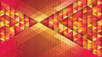 Abstract geometric background with Red 3d triangle shape, Modern polygon triangles background. Triangle Pattern design, Creative ideas for business presentations, template, banner, invitation card vector