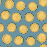 A pattern with Korean game dalgona. vector