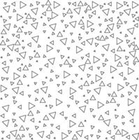 Triangle Seamless Pattern Monochrome Geometric Design Inspired by Memphis Style pro vector