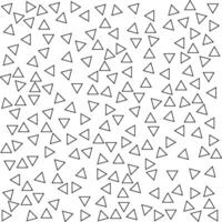 Chaotic Triangle Seamless Pattern Geometric Design Inspired by Memphis Style Pro vector