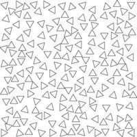 Chaotic Triangle Seamless Pattern Monochrome Design Inspired by Memphis Style Pro vector