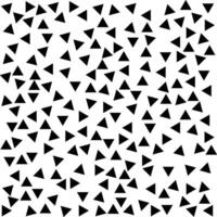 Chaotic Triangle Seamless Pattern Monochrome Geometric Design Inspired by Memphis Pro vector