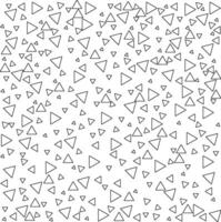 Chaotic Triangle Seamless Pattern Monochrome Geometric Design Inspired by Memphis Style pro vector